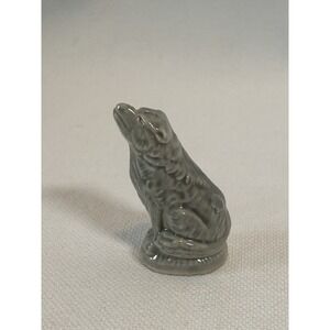Vintage Wade England Miniature Porcelain "Wolf" Figurine